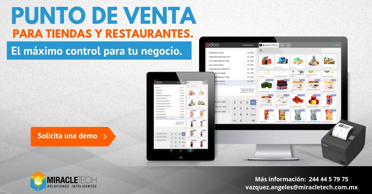 Texto de Odoo y bloque de imagen